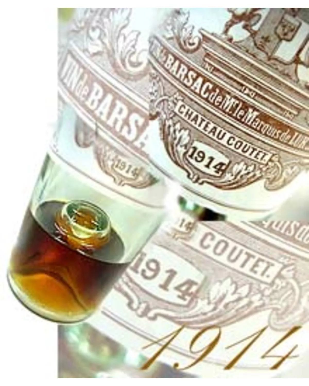1914 Chateau Coutet Vin De Barsac Mt Le Marquis Lur Saluces