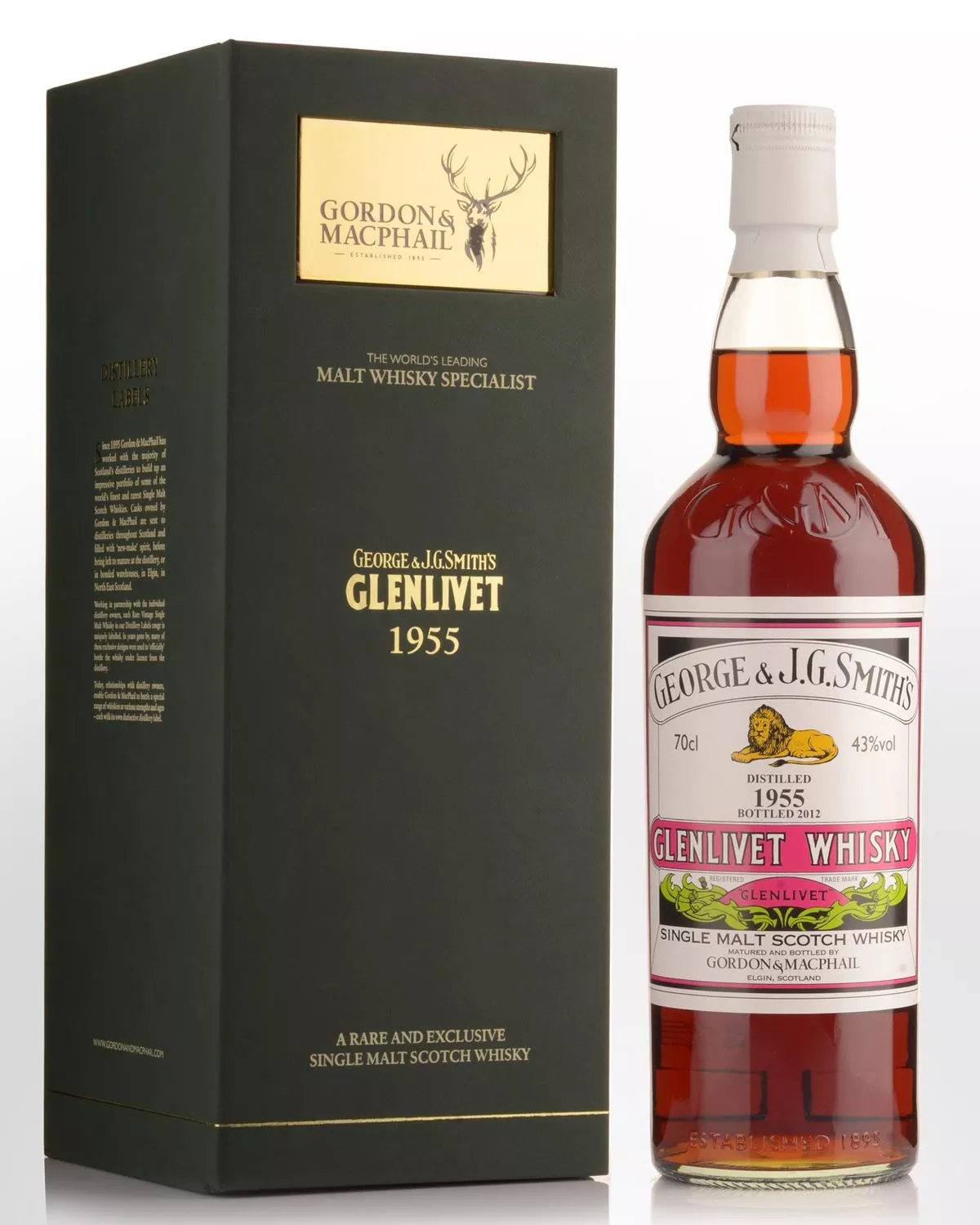 1955 Gordon & Macphail Smith's-Glenlivet 57 Year Old Single Malt Scotch Whisky (700ml)