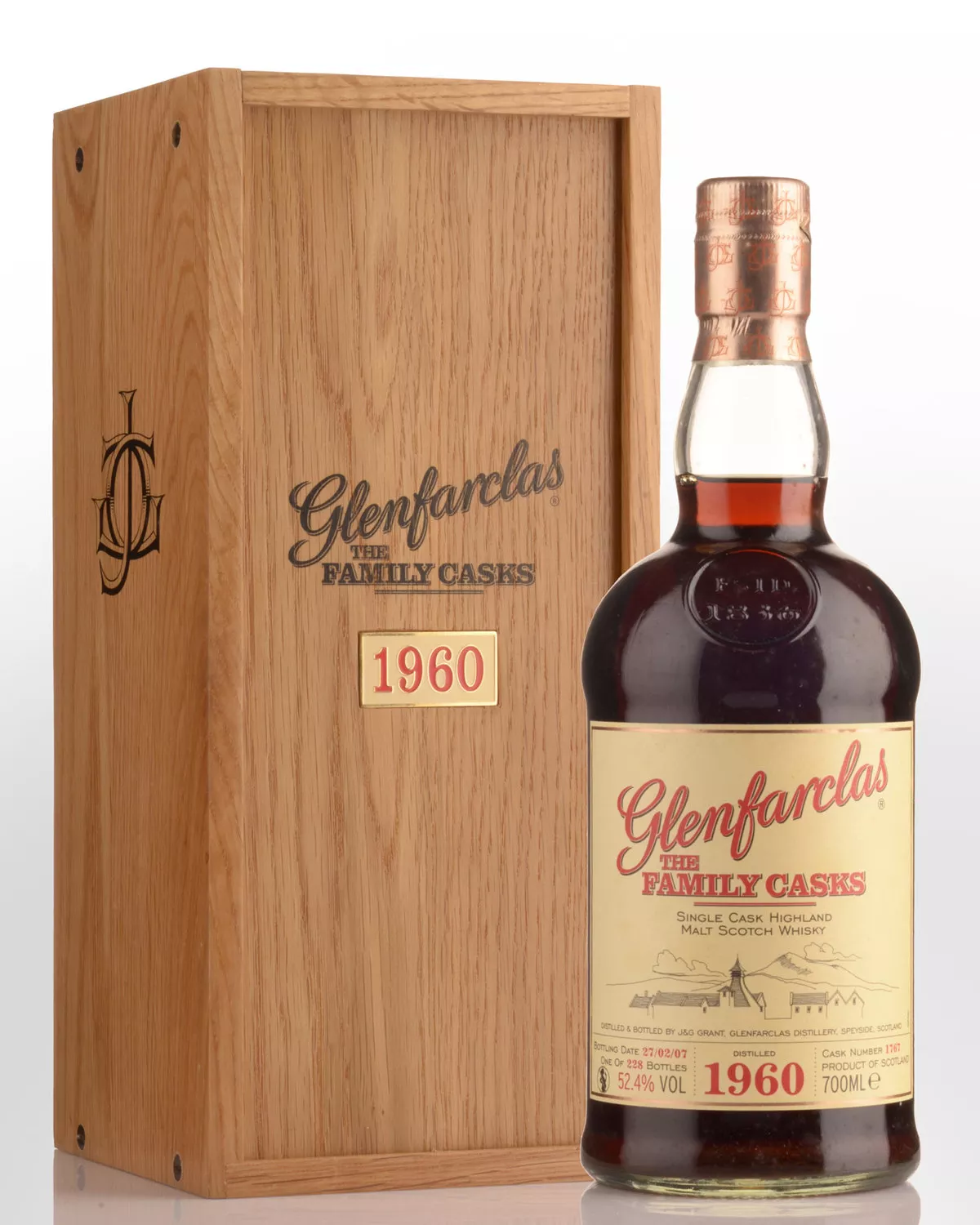 1960 Glenfarclas The Family Casks Cask Strength Single Malt Scotch Whisky (700ml)