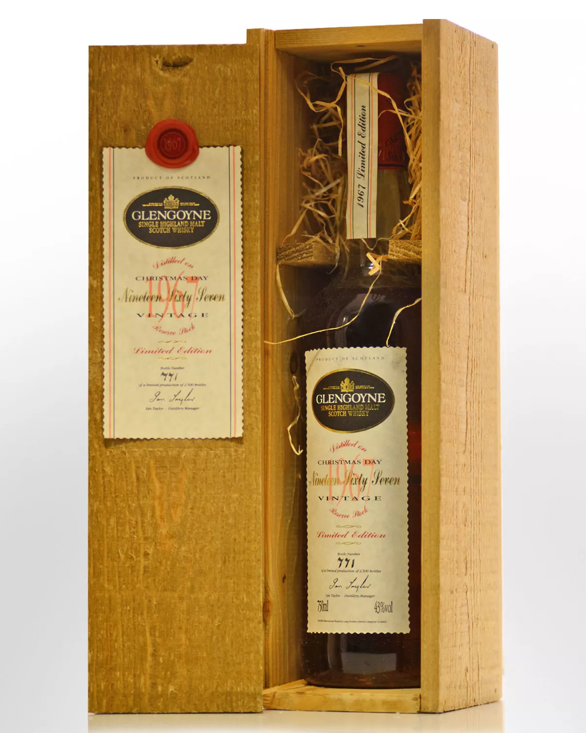 1967 Glengoyne Christmas Day Single Malt Scotch Whisky (750ml)