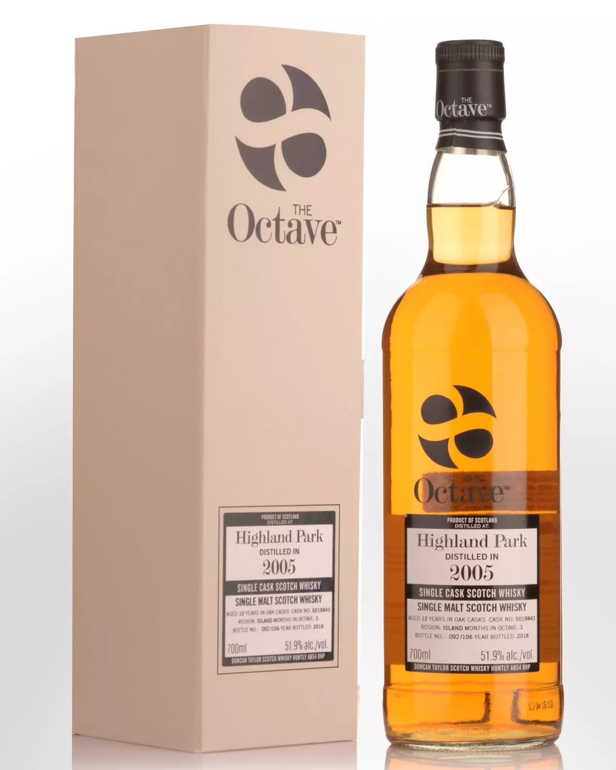 2005 Duncan Taylor The Octave Highland Park 12 Year Old Cask Strength Single Malt Scotch Whisky (700ml)