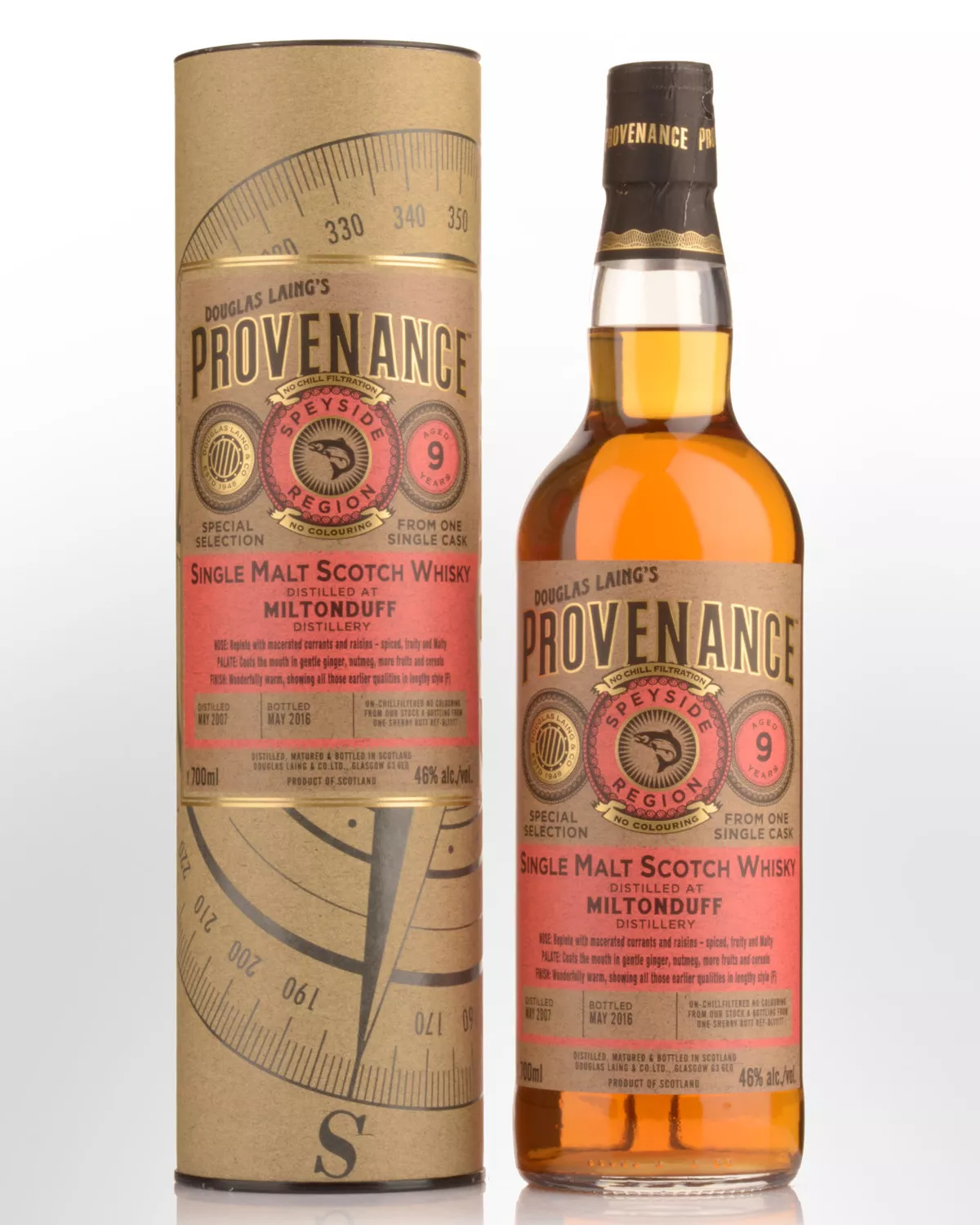 2007 Douglas Laing & Co. Provenance Miltonduff 9 Year Old Single Malt Scotch Whisky (700ml)
