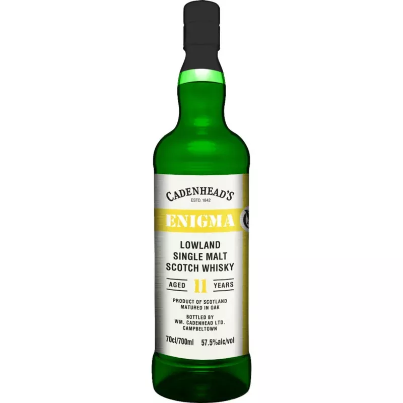 CADENHEADS SCOTCH SINGLE MALT LIMITED ENIGMA EDITION MATURED IN OAK LOWLAND CAMPBELTOWN 11YR 700ML